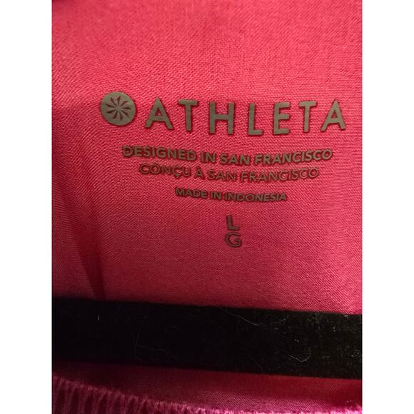 Athleta pink athleisure/athletic dress waist drawstring cinching size large - Picture 2 of 10
